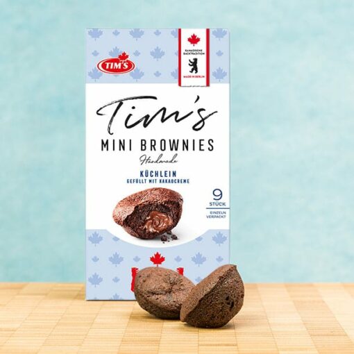 Gefüllte Brownies Schokolade Tims Kanadische Backwaren mit Verpackung