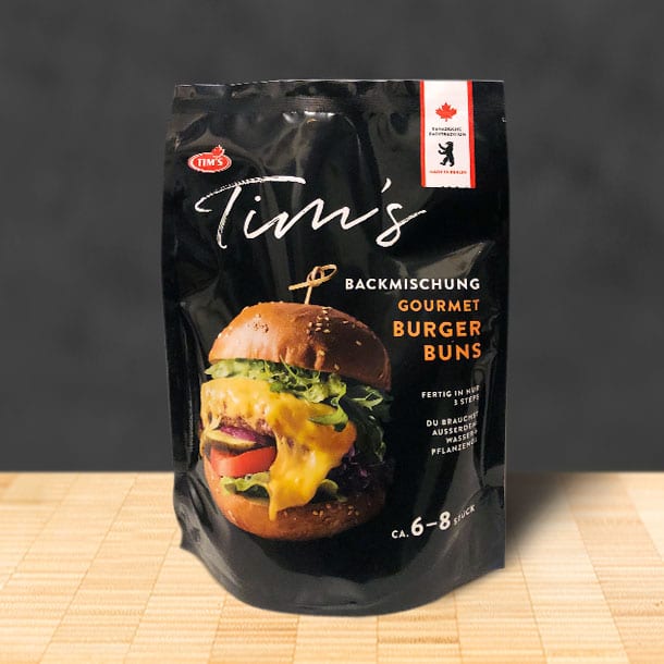 Tims Gourmet Burger Buns Backmischung - Tims Kanadische Backwaren