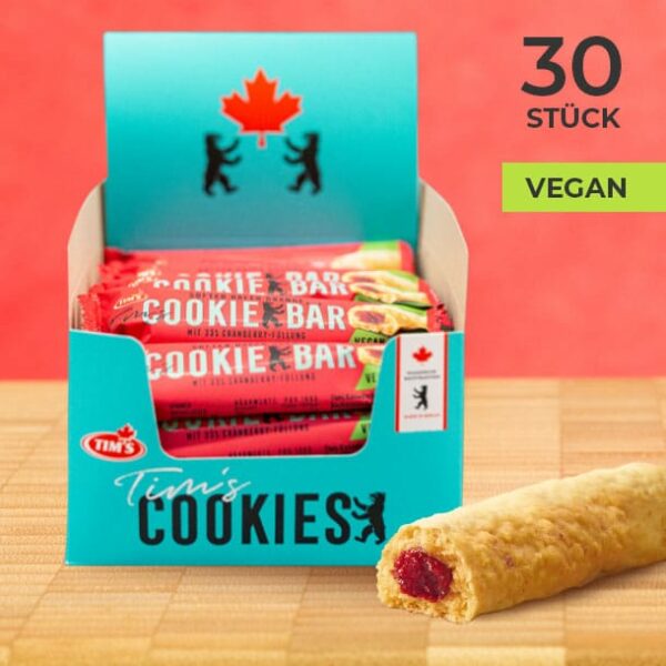 Cookie Bar mit Cranberry-Füllung - 30 Stück